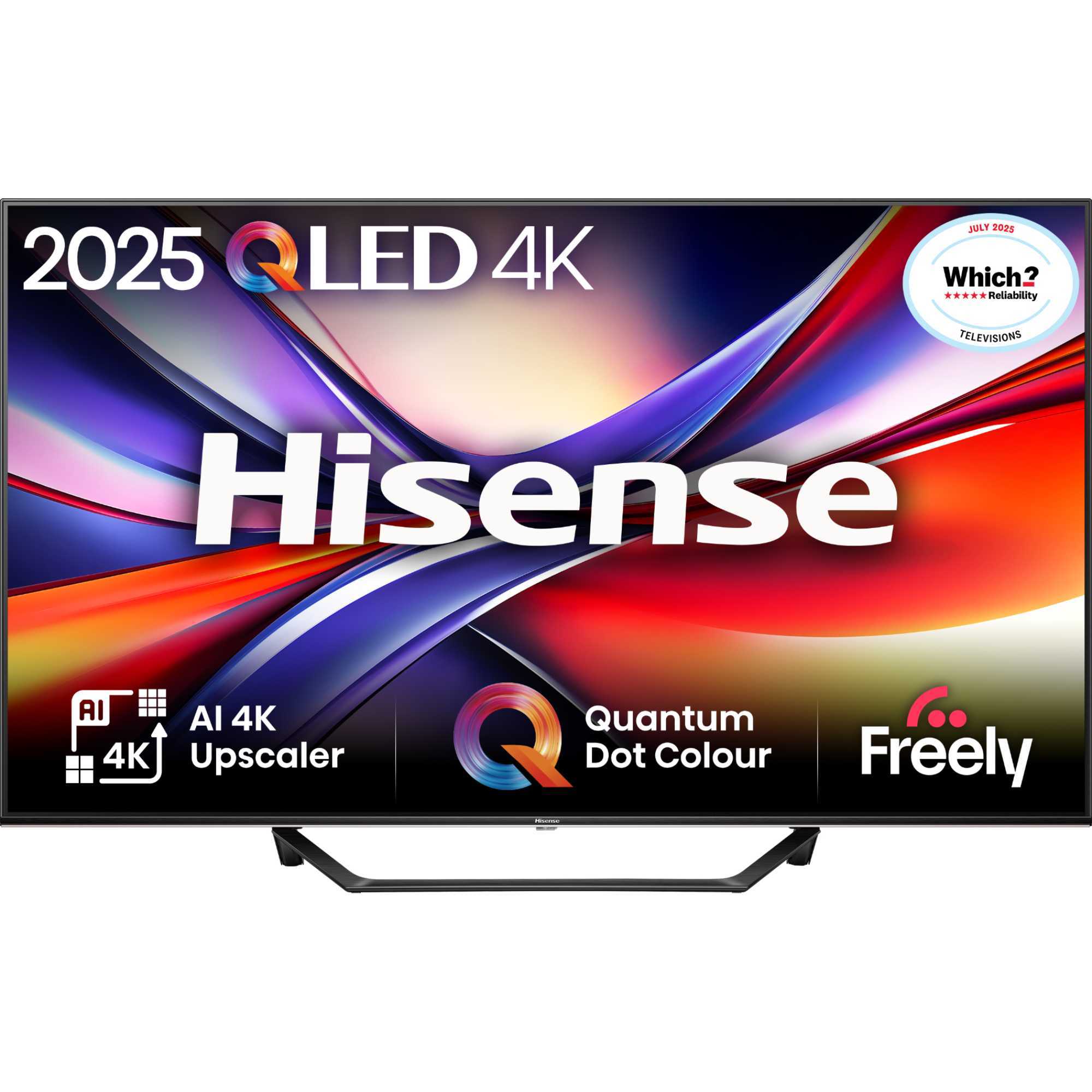 A7QTUK 43" QLED Smart AI TV with Freely - 43A7QTUK